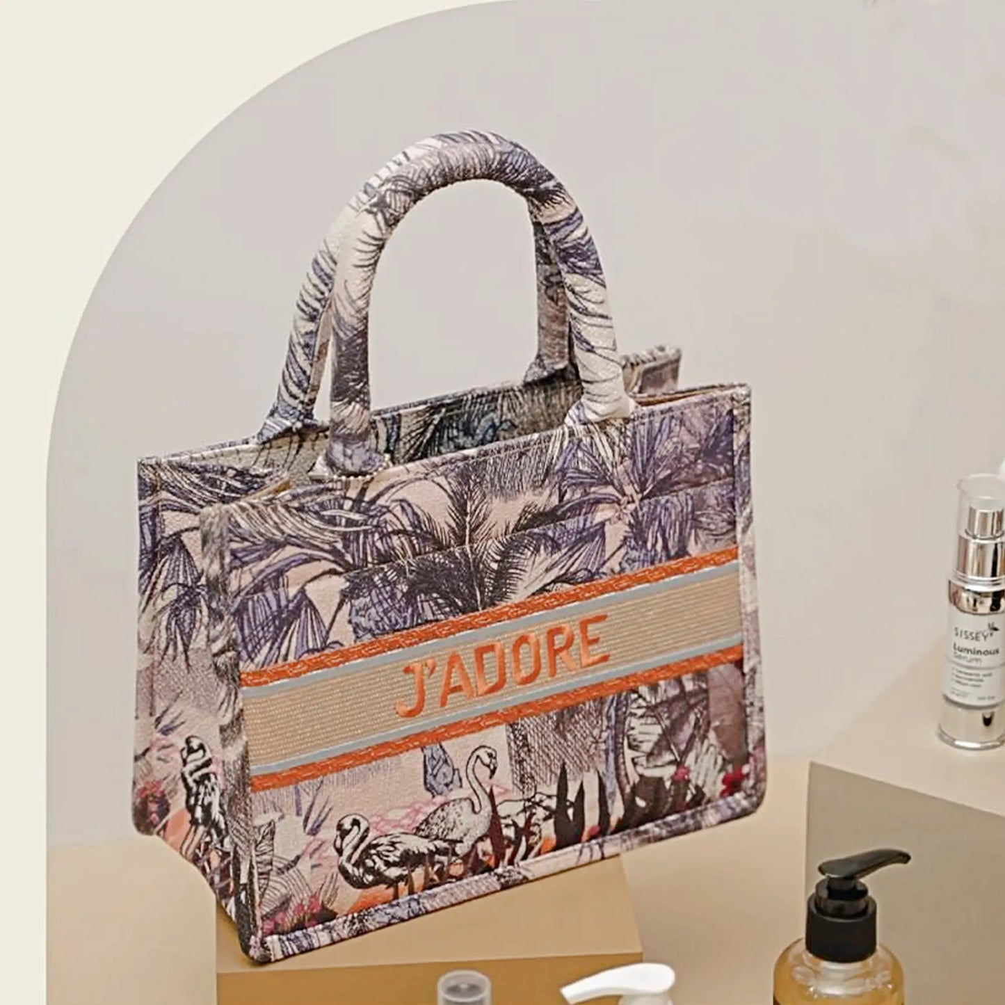 Rainforest Dream Personalized Canvas Book Tote