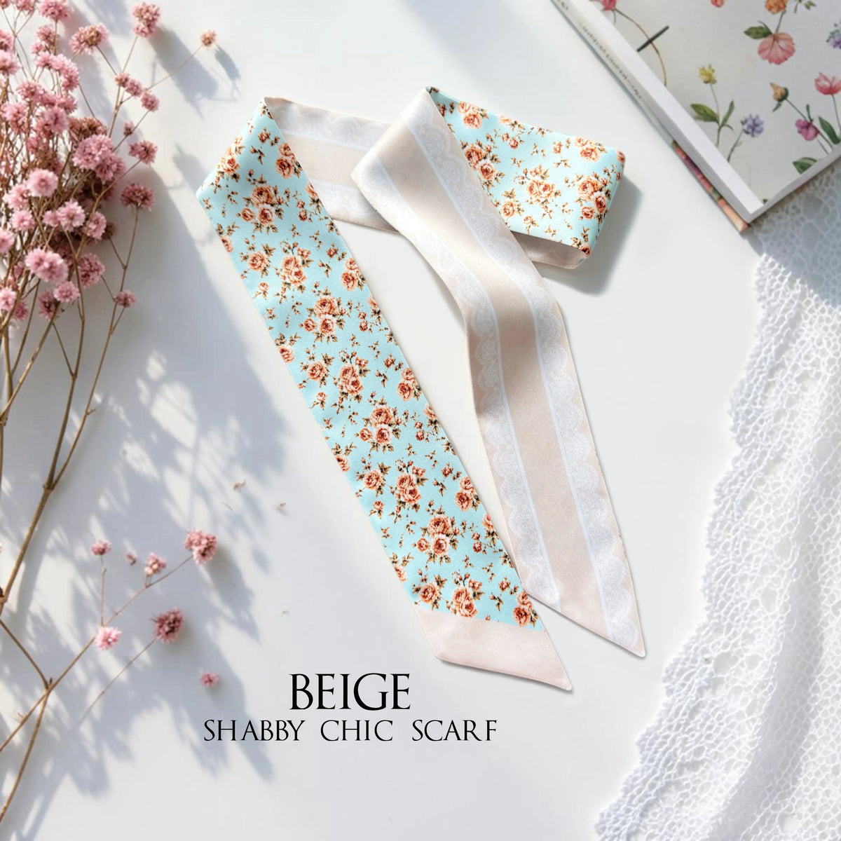 Shabby Chic Skinny Scarf