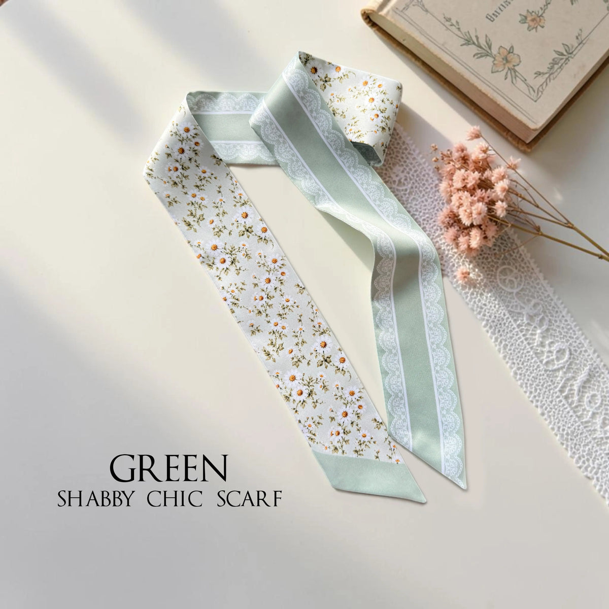 Shabby Chic Skinny Scarf