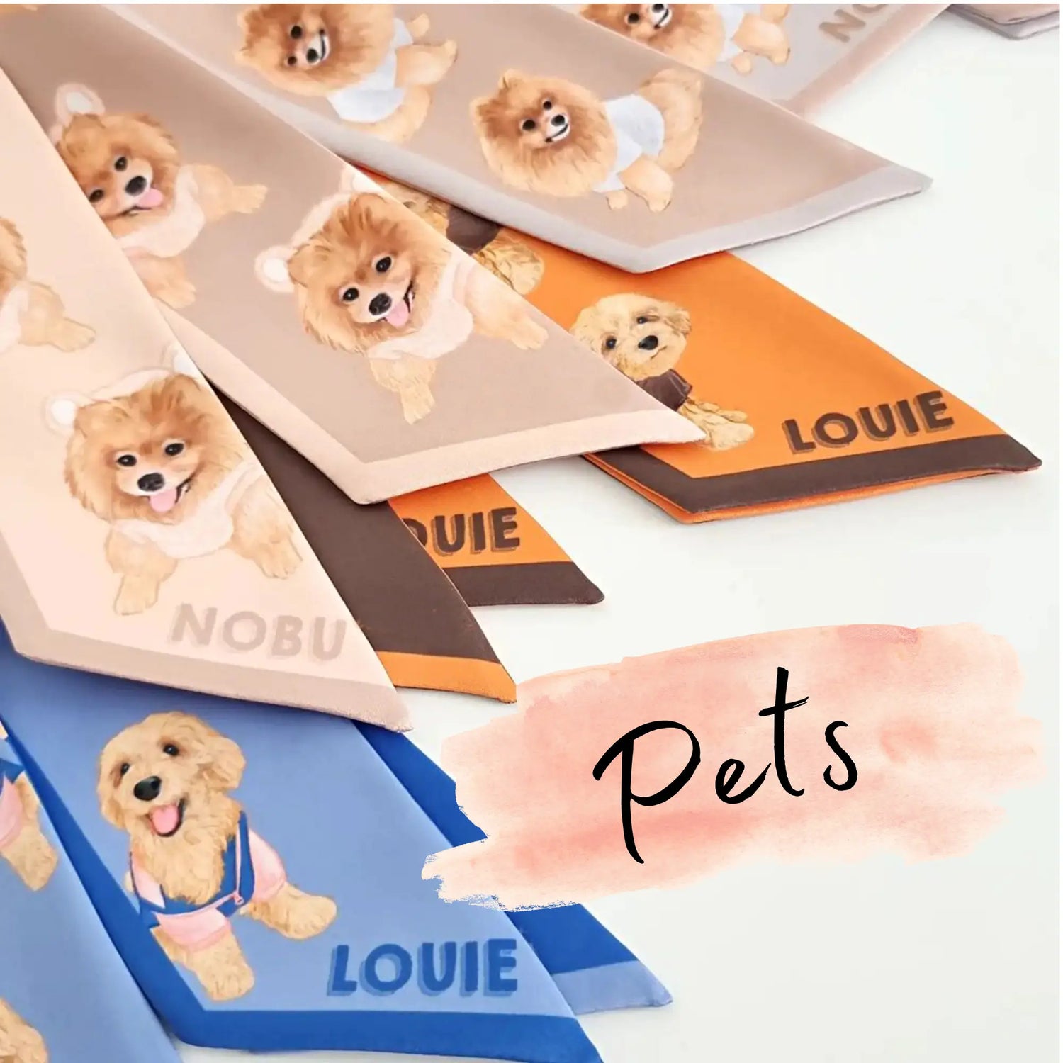 Pet's Illustration Scarf