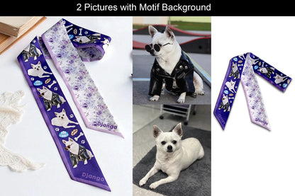 Dog Custom Skinny Scarf