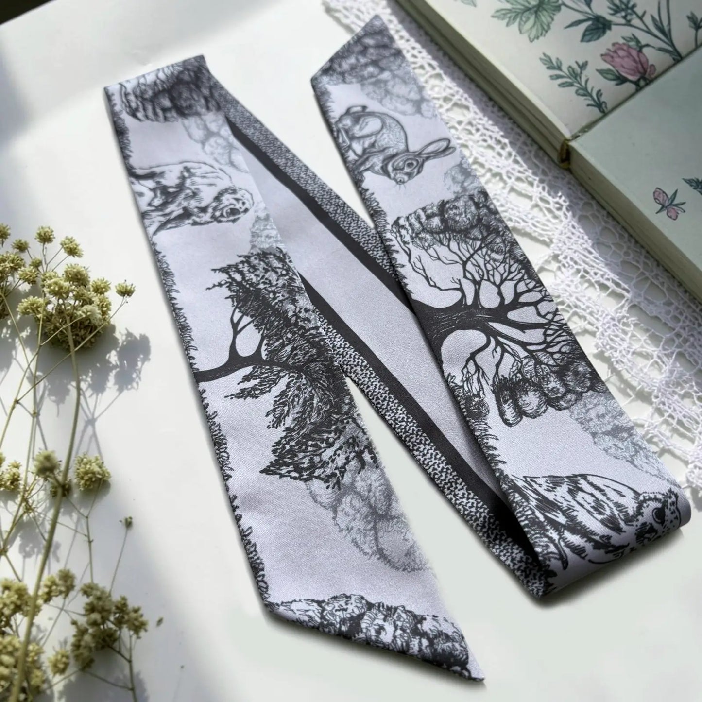 Enchanted Forest Skinny Scarf