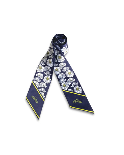 Daisies Skinny Scarf
