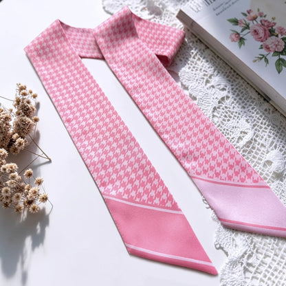 Houndstooth Skinny Scarf