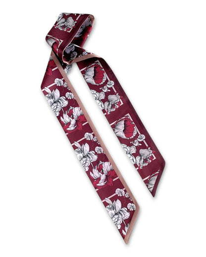 Garnet Skinny Scarf
