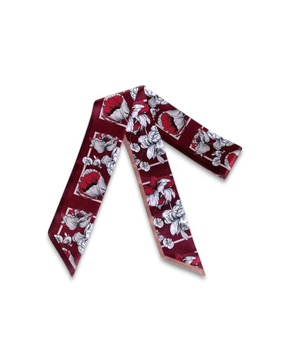Garnet Skinny Scarf