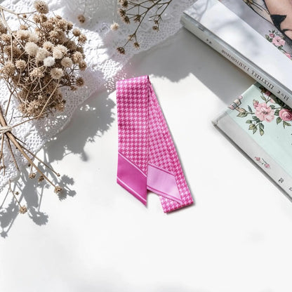 Houndstooth Skinny Scarf