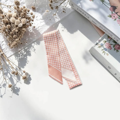 Houndstooth Skinny Scarf