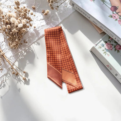Houndstooth Skinny Scarf