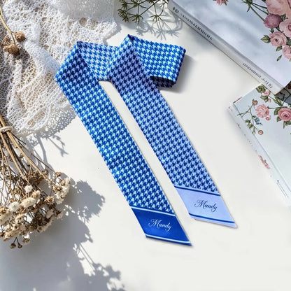 Houndstooth Skinny Scarf