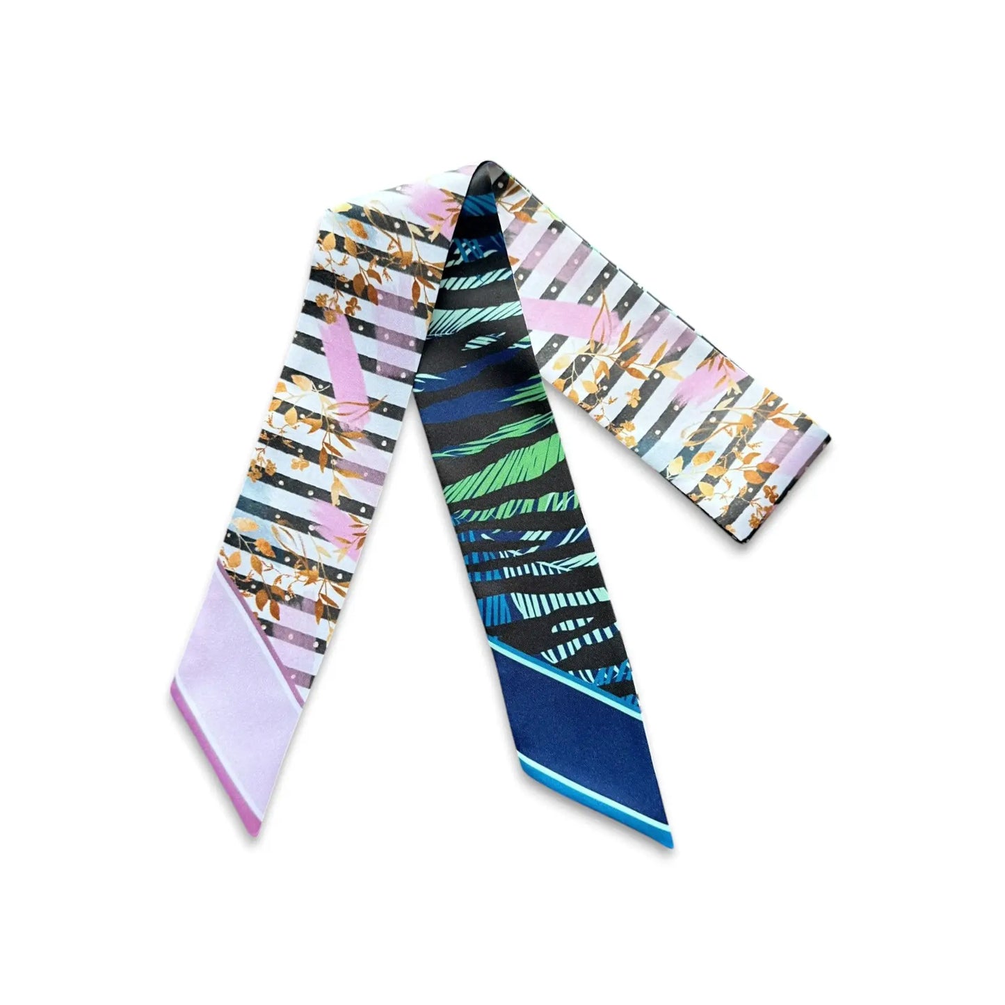 Abstract Leaves Skinny Scarf