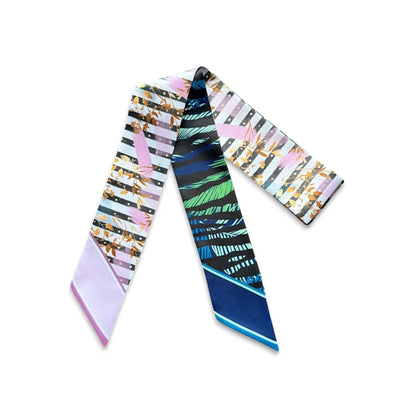 Abstract Leaves Skinny Scarf