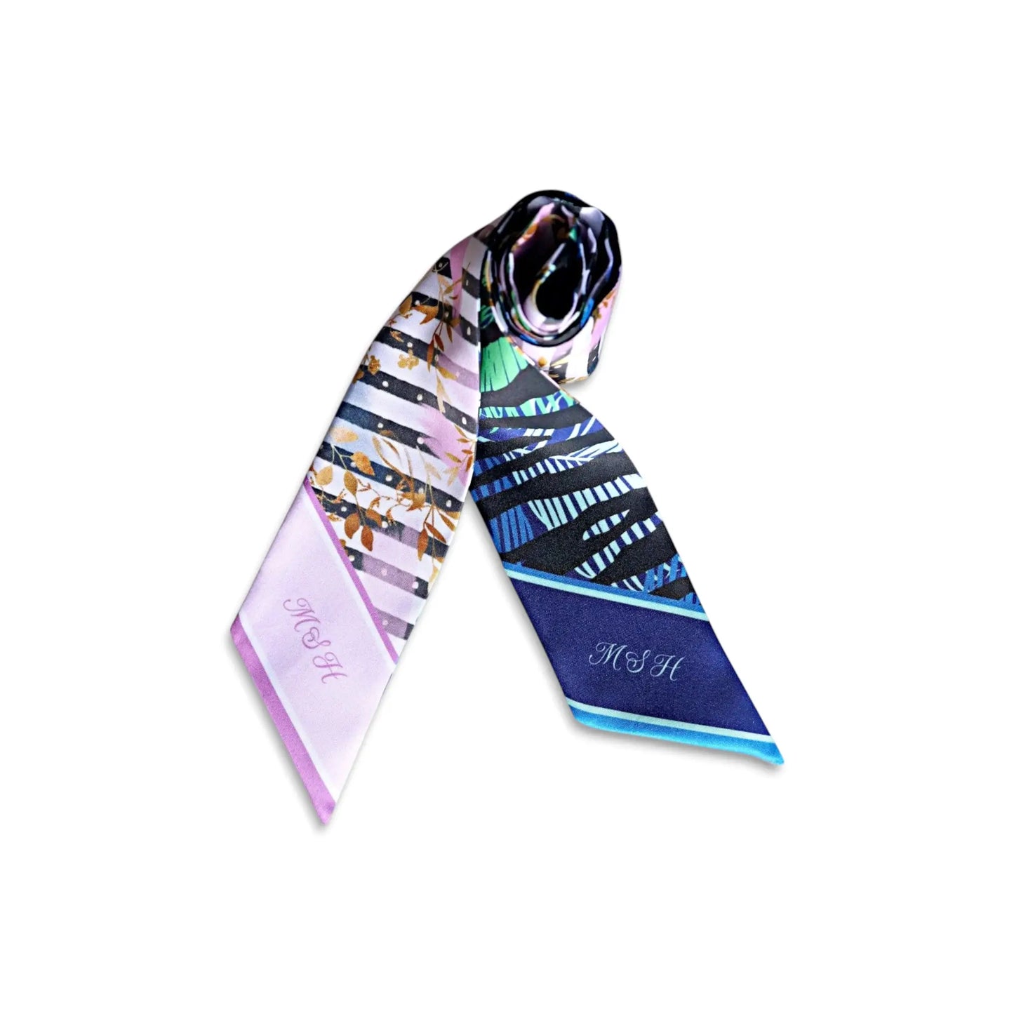 Abstract Leaves Skinny Scarf