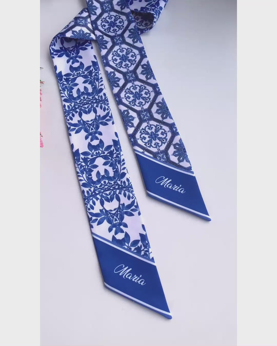 Chinoisserie Skinny Scarf